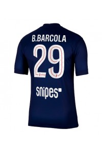 Paris Saint-Germain Bradley Barcola #29 Jalkapallovaatteet Kotipaita 2025-26 Lyhythihainen